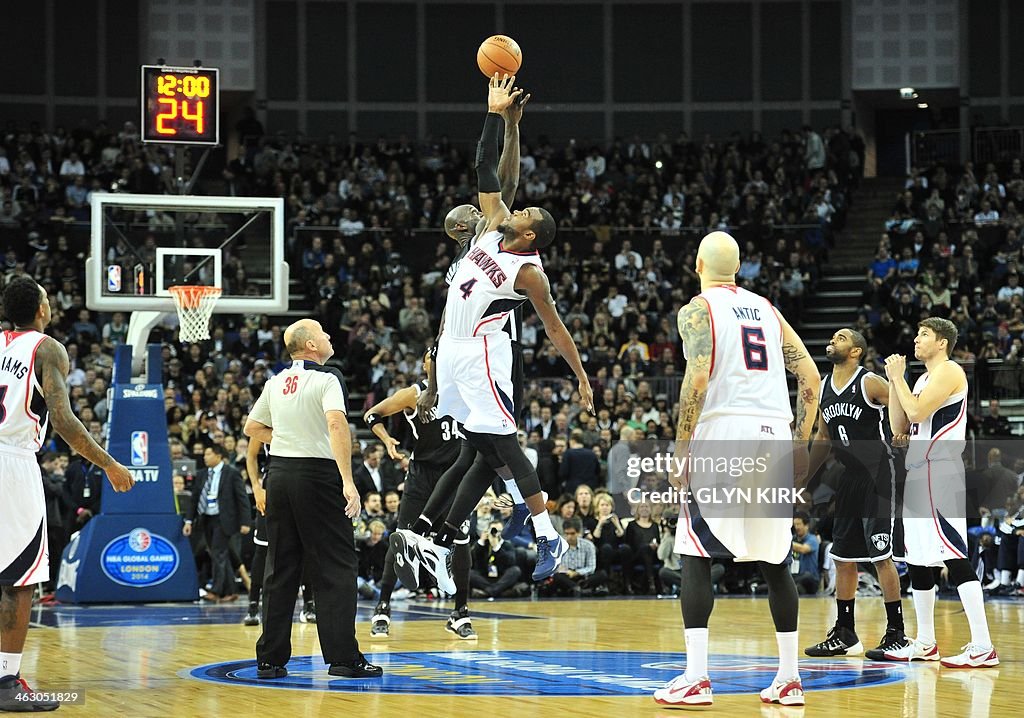 BASKET-GBR-USA-NBA-ATLANTA-BROOKLYN