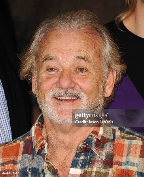 Actor Bill Murray attends a photo call for "The Monuments Men" at Four Seasons Hotel Los Angeles at Beverly Hills on January 16, 2014 in Beverly...