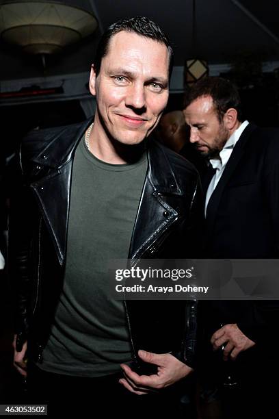 Tiesto attends the Warner Music Group annual Grammy celebration at Chateau Marmont on February 8, 2015 in Los Angeles, California.