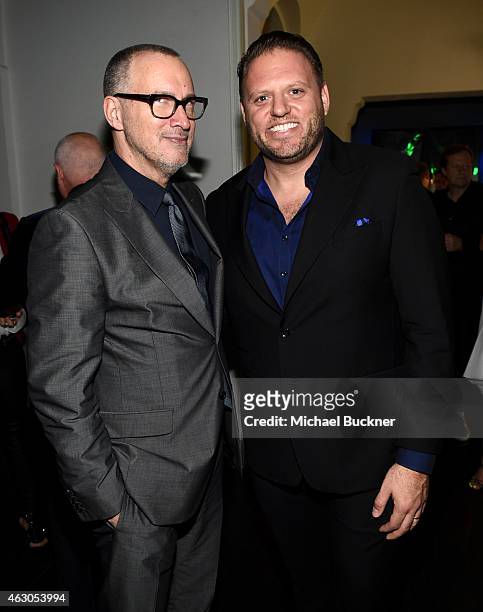 Chief Marketing Officer/President at Conde Nast Media Group Edward Menicheschi and GQ Vice President and Publisher Howard Mittman attend GQ and...