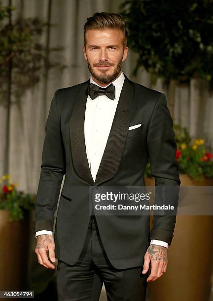 David Beckham attends the after party for the EE British Academy Film Awards at The Grosvenor House Hotel on February 8, 2015 in London, England.