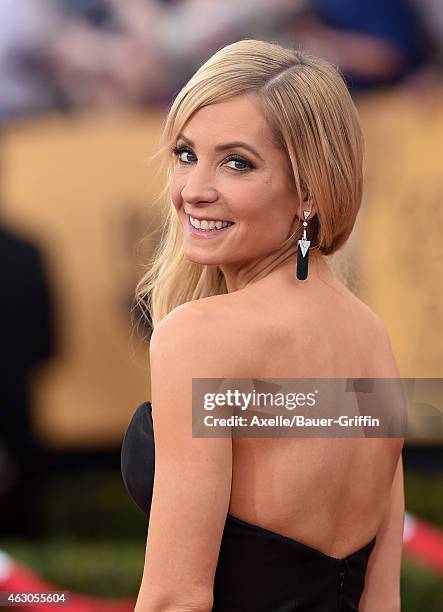 Actress Joanne Froggatt arrives at the 21st Annual Screen Actors Guild Awards at The Shrine Auditorium on January 25, 2015 in Los Angeles, California.