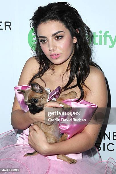 Singer Charli XCX attends the Warner Music Group annual Grammy celebration at Chateau Marmont on February 8, 2015 in Los Angeles, California