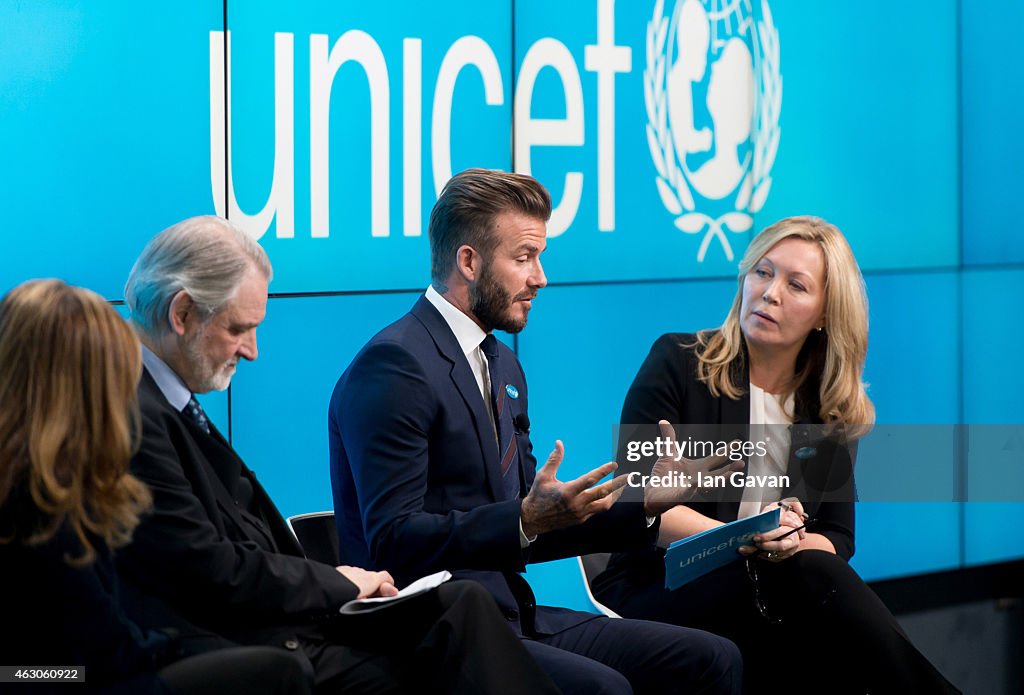 David Beckham Celebrates 10 Years As A UNICEF Goodwill Ambassador - Photocall