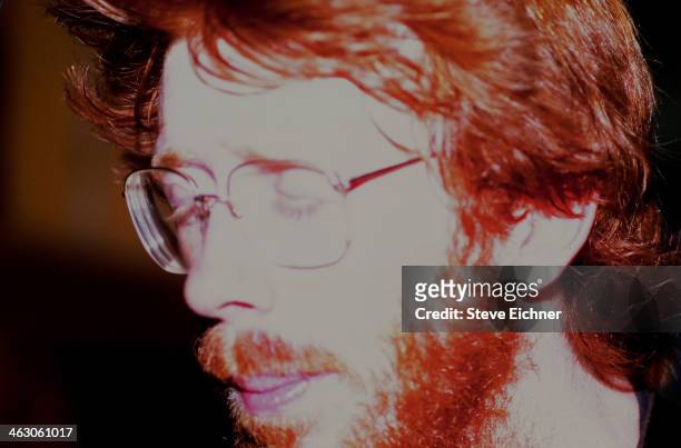 Close-up of American musician Trey Anastasio, of Phish, as he performs at the Wetlands Preserve nightclub , New York, New York, June 9, 1990.