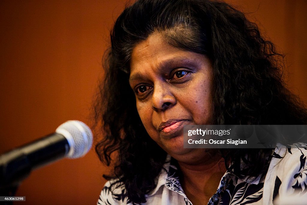Mamma Raji Raji Sukumaran, mother of Myuran Sukumaran holds a press conference ...