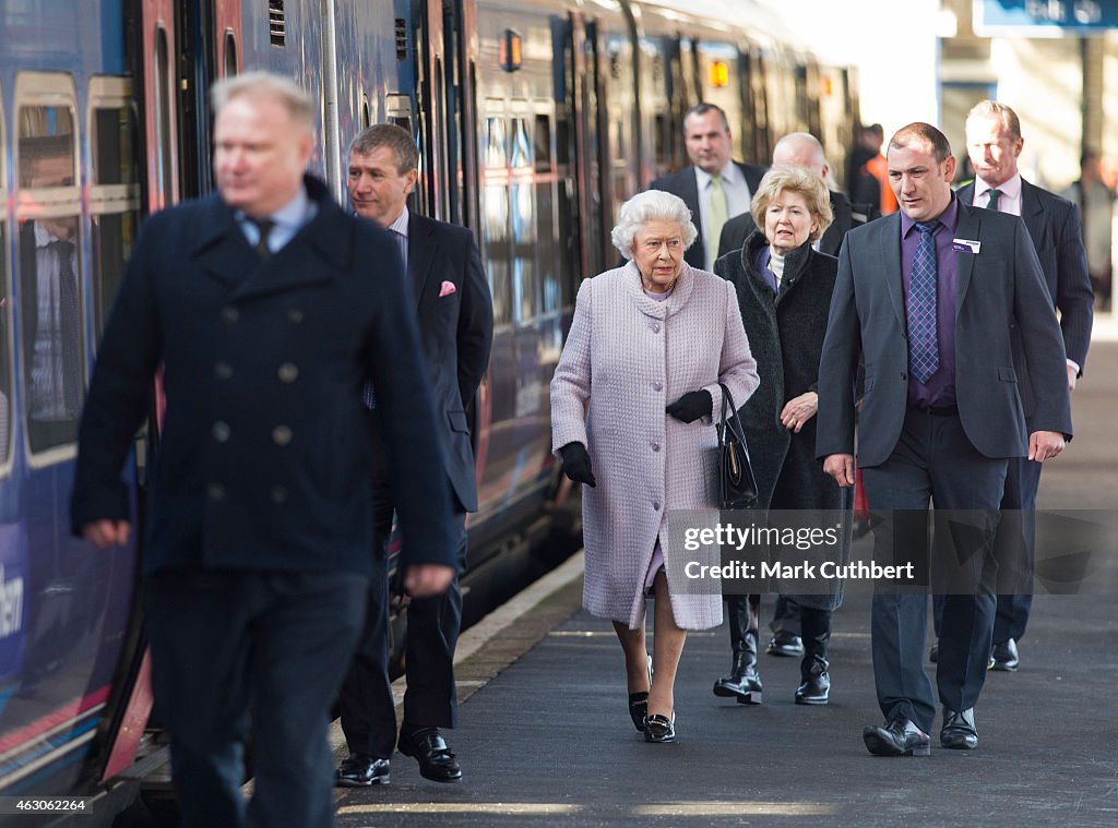 The Queen Departs King's Lynn After Her Christmas Break