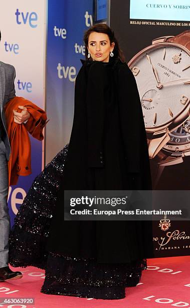 Penelope Cruz attends Goya Cinema Awards 2015 at Centro de Congresos Principe Felipe on February 7, 2015 in Madrid, Spain.