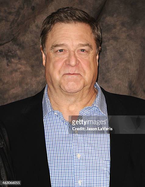 Actor John Goodman attends a photo call for "The Monuments Men" at Four Seasons Hotel Los Angeles at Beverly Hills on January 16, 2014 in Beverly...