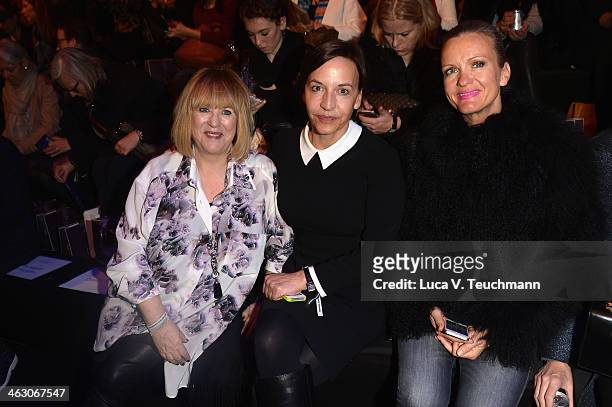 Patricia Riekel attends the Laurel show during Mercedes-Benz Fashion Week Autumn/Winter 2014/15 at Brandenburg Gate on January 16, 2014 in Berlin,...