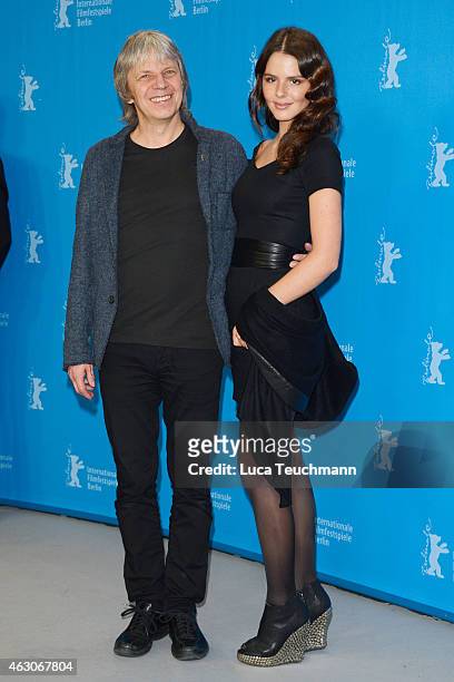 Andreas Dresen and Ruby O. Fee attend the 'As We Were Dreaming' photocall during the 65th Berlinale International Film Festival at Grand Hyatt Hotel...
