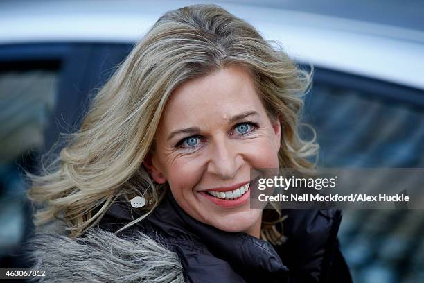 Katie Hopkins seen leaving the ITV Studios after an appearance on 'Loose Women' on February 9, 2015 in London, England.