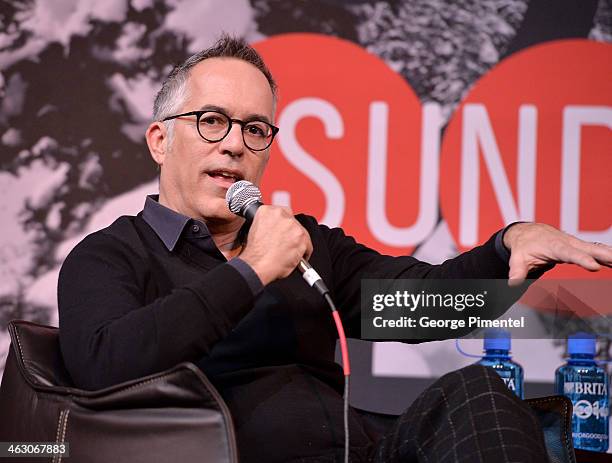 Director of the Sundance Film Festival, John Cooper speaks at the Day One Press Conference at the Egyptian Theatre during the 2014 Sundance Film...