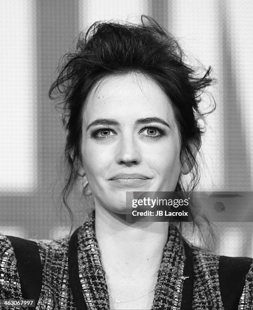 Eva Green attends the 2014 TCA Winter Press Tour - CBS/CW/Showtime Panels at The Langham Huntington Hotel and Spa on January 16, 2014 in Pasadena,...