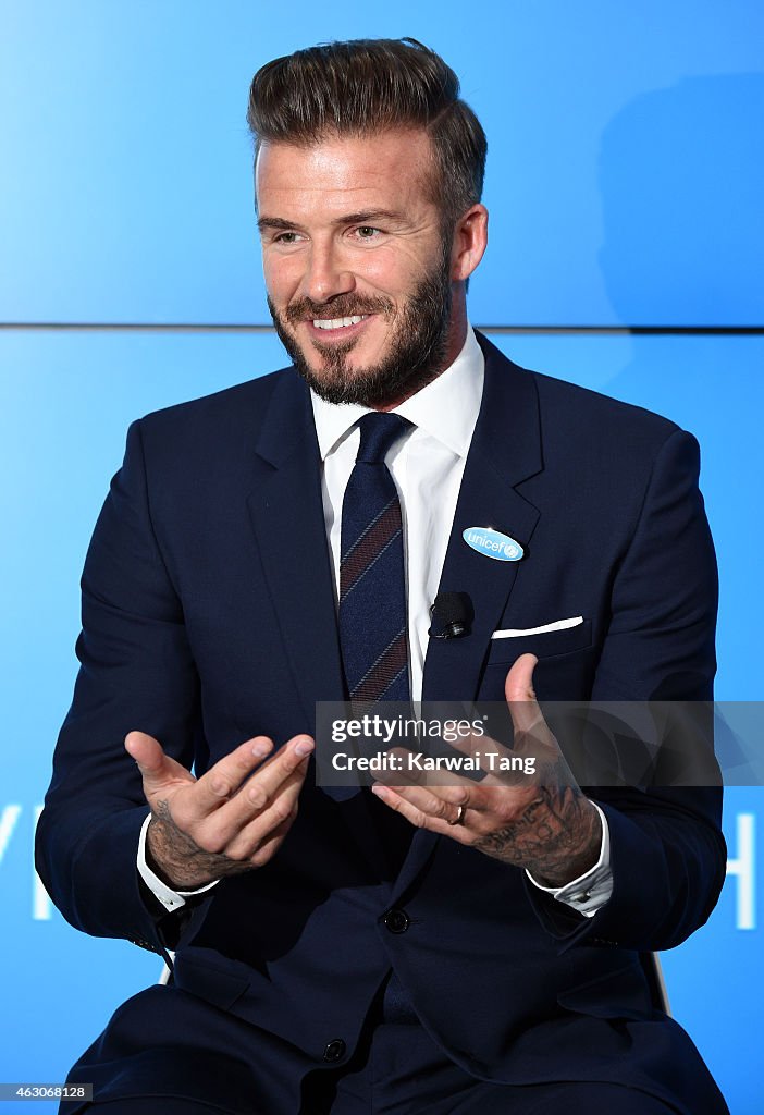 David Beckham Celebrates 10 Years As A UNICEF Goodwill Ambassador - Photocall