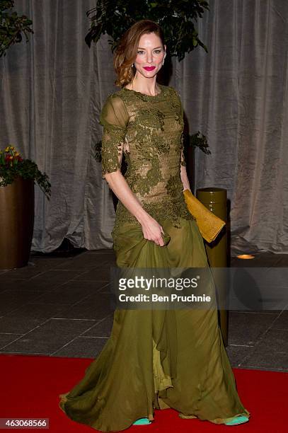 Sienna Guillory attends the after party for the EE British Academy Film Awards at The Grosvenor House Hotel on February 8, 2015 in London, England.