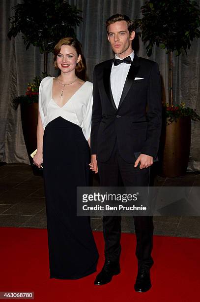 Holliday Grainger and Luke Treadaway attends the after party for the EE British Academy Film Awards at The Grosvenor House Hotel on February 8, 2015...