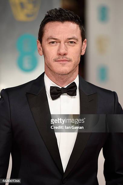 Luke Evans attends the EE British Academy Film Awards at The Royal Opera House on February 8, 2015 in London, England.