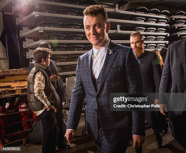 Sam Smith attends the The 57th Annual GRAMMY Awards on February 8, 2015 in Los Angeles, California.