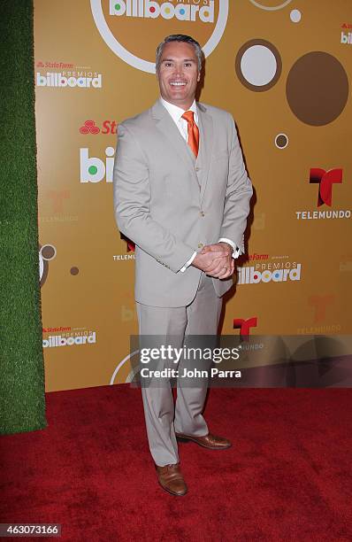 Edgardo del Villar attends Billboard Latin 2015 nominess press conference on February 9, 2015 in Doral, Florida.