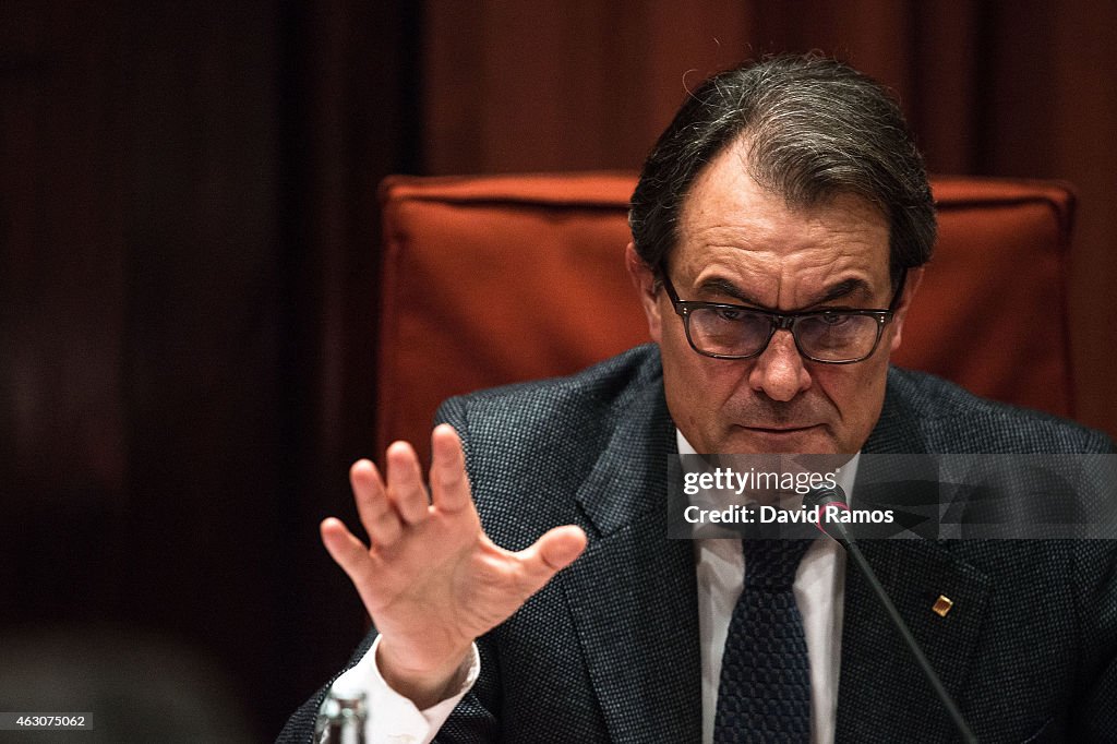 President of Catalonia Artur Mas Appearance in Anti-Corruption Commission