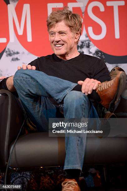 Sundance Institute President and Founder Robert Redford attends the Day One Press Conference at the Egyptian Theatre during the 2014 Sundance Film...