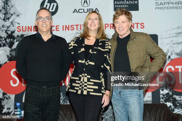 Director of the Sundance Film Festival John Cooper, Executive Director of the Sundance Institute Keri Putnam, and Sundance Institute President and...