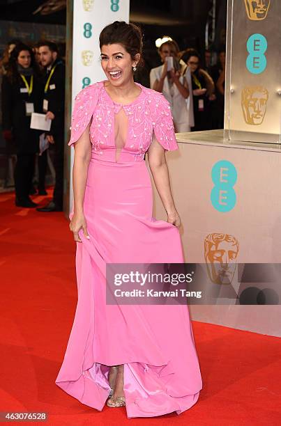 Nimrat Kaur attends the EE British Academy Film Awards at The Royal Opera House on February 8, 2015 in London, England.