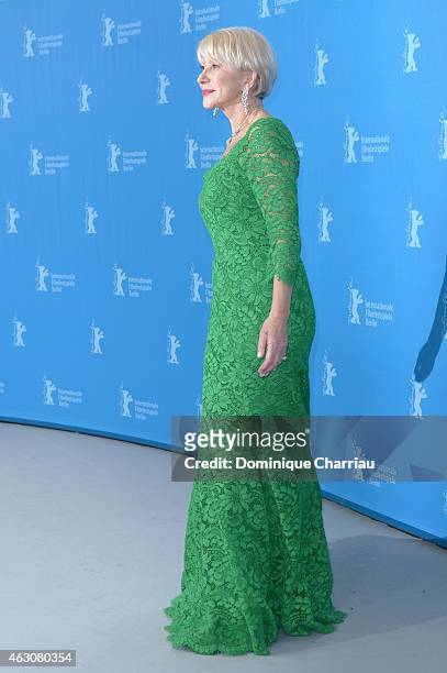 Helen Mirren attends the 'Woman in Gold' photocall during the 65th Berlinale International Film Festival at Grand Hyatt Hotel on February 9, 2015 in...