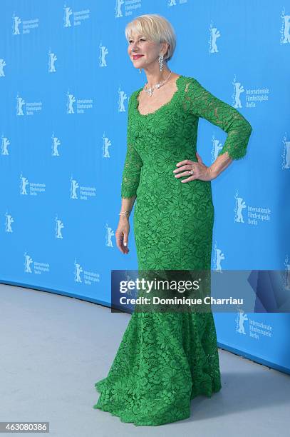 Helen Mirren attends the 'Woman in Gold' photocall during the 65th Berlinale International Film Festival at Grand Hyatt Hotel on February 9, 2015 in...