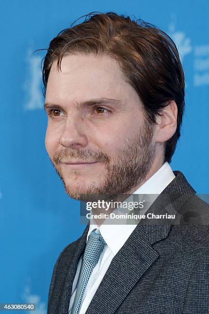 Daniel Bruehl attends the 'Woman in Gold' press conference during the 65th Berlinale International Film Festival at Grand Hyatt Hotel on February 9,...