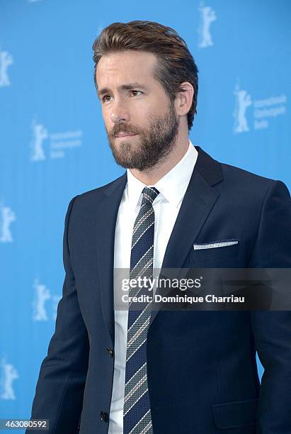 Ryan Reynolds attends the 'Woman in Gold' press conference during the 65th Berlinale International Film Festival at Grand Hyatt Hotel on February 9,...