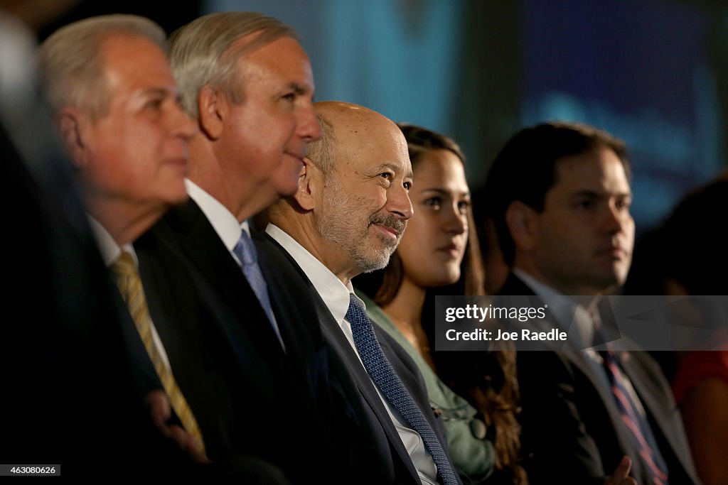 Marco Rubio Joins Goldman Sachs CEO At Small Business Graduation Ceremony