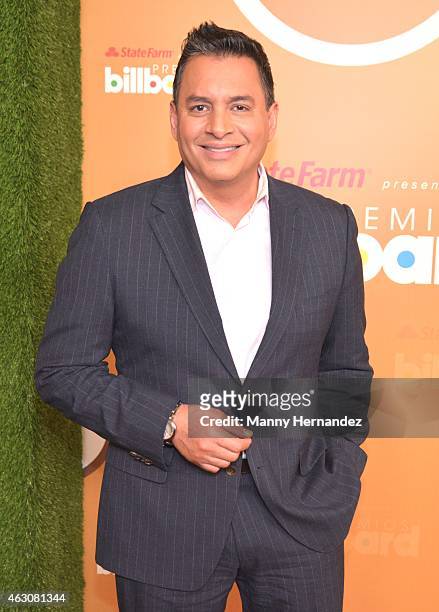Daniel Sarcos attends the Billboard Latin 2015 nominees press conference at Trump Doral on February 9, 2015 in Doral, Florida.