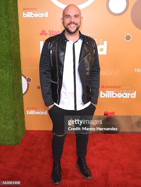 Aaron Emmanuel attends the Billboard Latin 2015 nominees press conference at Trump Doral on February 9, 2015 in Doral, Florida.