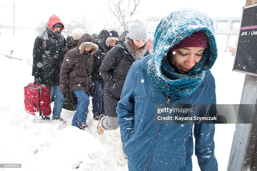 Boston Hit With Third Snowstorm In Three Weeks