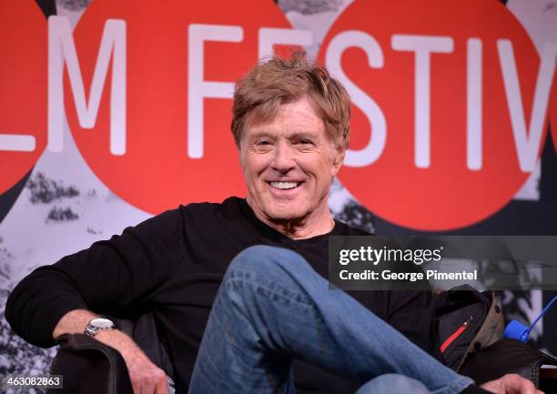 Sundance Institute President and Founder Robert Redford attends the Day One Press Conference at the Egyptian Theatre during the 2014 Sundance Film...