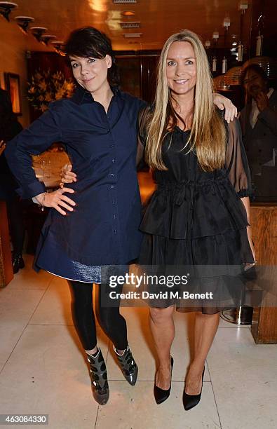 Charlotte Stockdale and Collette Dinnigan attend the launch of new book "Obsessive Creative" by Collette Dinnigan at Mr Chow on February 9, 2015 in...