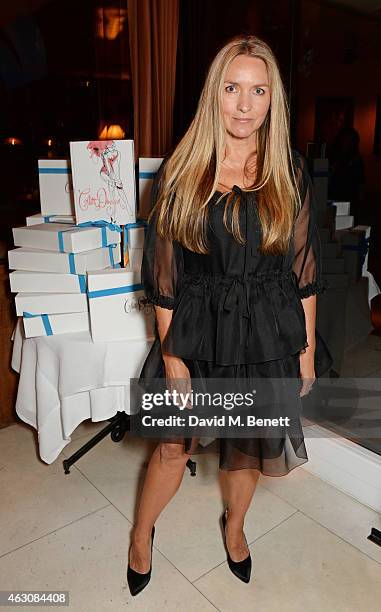 Collette Dinnigan attends the launch of her new book "Obsessive Creative" at Mr Chow on February 9, 2015 in London, England.