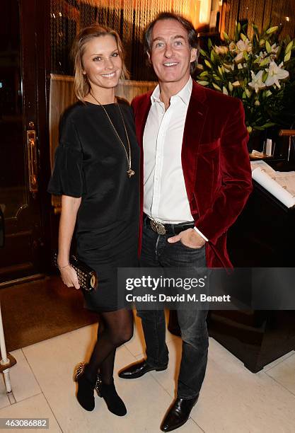 Malin Jefferies and Tim Jefferies attend the launch of new book "Obsessive Creative" by Collette Dinnigan at Mr Chow on February 9, 2015 in London,...