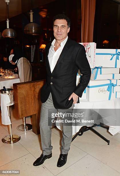 Andre Balazs attends the launch of new book "Obsessive Creative" by Collette Dinnigan at Mr Chow on February 9, 2015 in London, England.