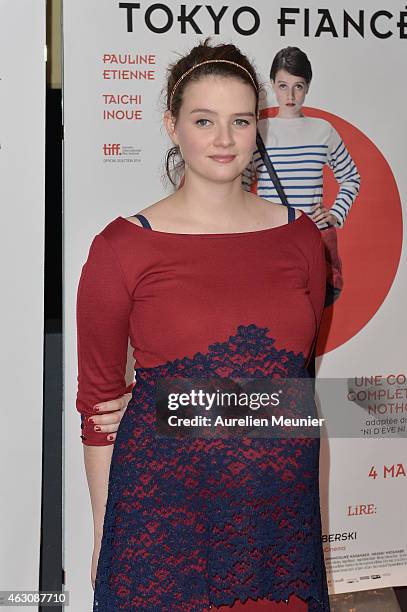 Pauline Etienne attends the 'Tokyo Fiancee' Paris Premiere at UGC Cine Cite des Halles on February 9, 2015 in Paris, France.