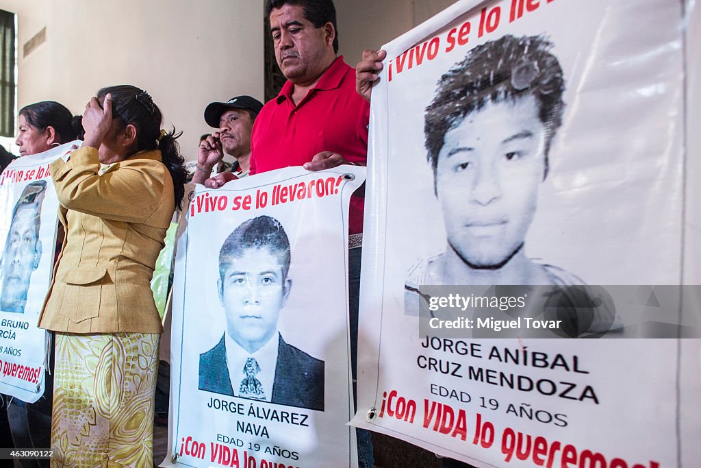 Relatives of 43 Missing Students - Press Conference in Mexico City