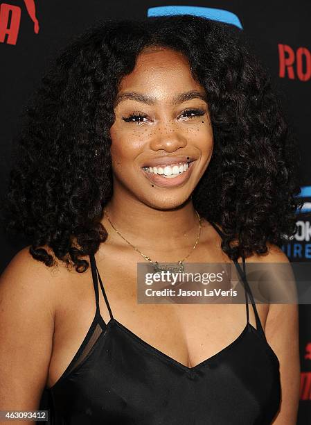 Singer SZA attends the Roc Nation Grammy brunch on February 7, 2015 in Beverly Hills, California.