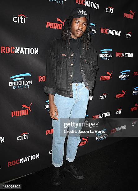 Singer Dev Hynes attends the Roc Nation Grammy brunch on February 7, 2015 in Beverly Hills, California.