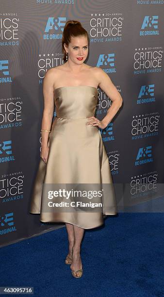 Actress Amy Adams attends The 20th Annual Critics' Choice Movie Awards at Hollywood Palladium on January 15, 2015 in Los Angeles, California.