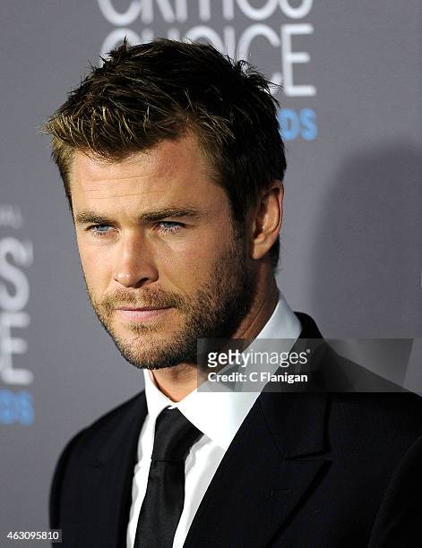 Actor Chris Hemsworth attends The 20th Annual Critics' Choice Movie Awards at Hollywood Palladium on January 15, 2015 in Los Angeles, California.