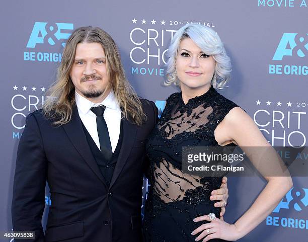 Joshua Bartholomew and Lisa Harriton attend The 20th Annual Critics' Choice Movie Awards at Hollywood Palladium on January 15, 2015 in Los Angeles,...
