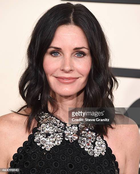 Courteney Cox arrives at the The 57th Annual GRAMMY Awards on February 8, 2015 in Los Angeles, California.