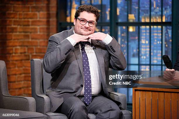 Episode 160 -- Pictured: Actor/comedian Bobby Moynihan during an interview on January 9, 2015 --